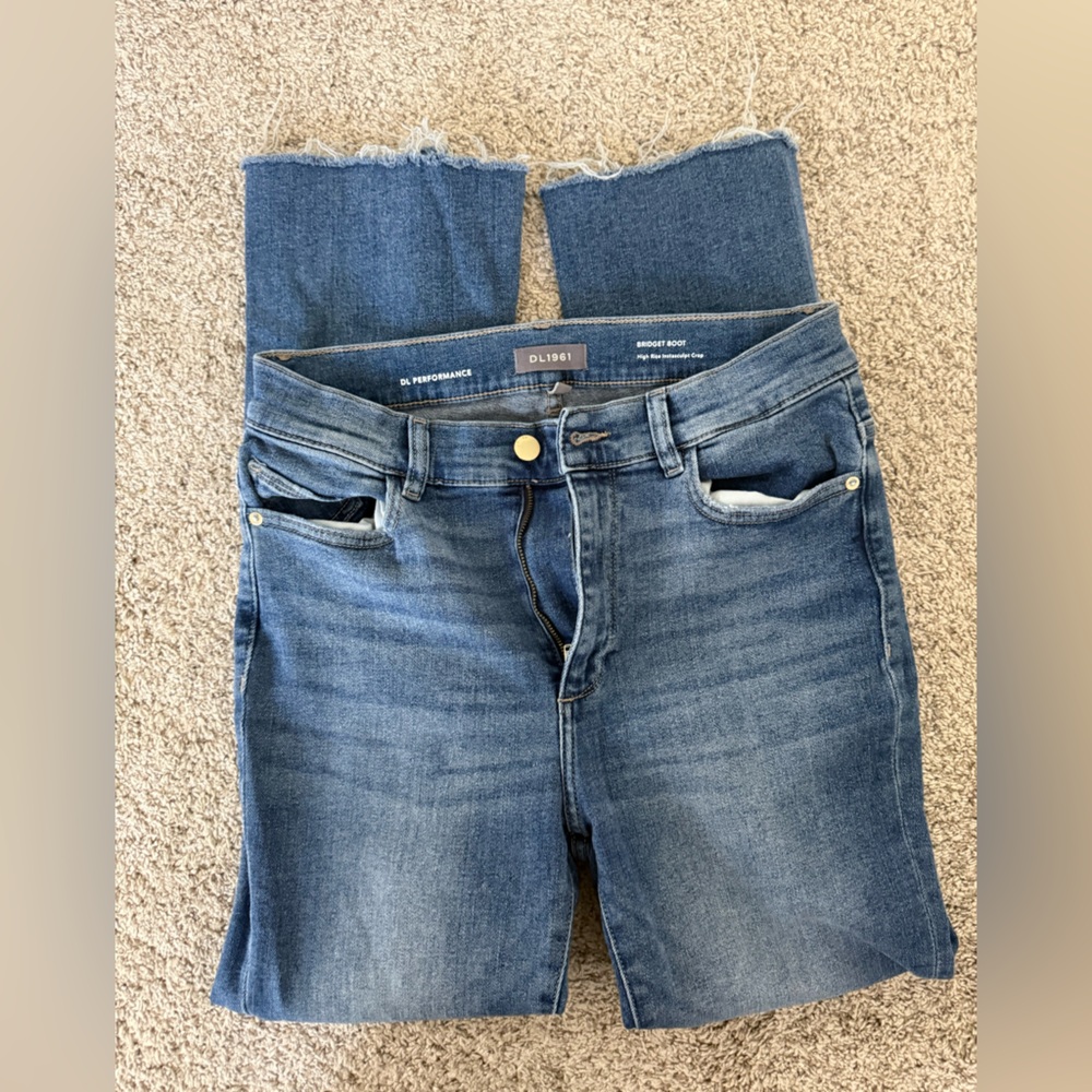 DL1961 Women's Bridget Boot Cut Crop Denim Jeans size 29